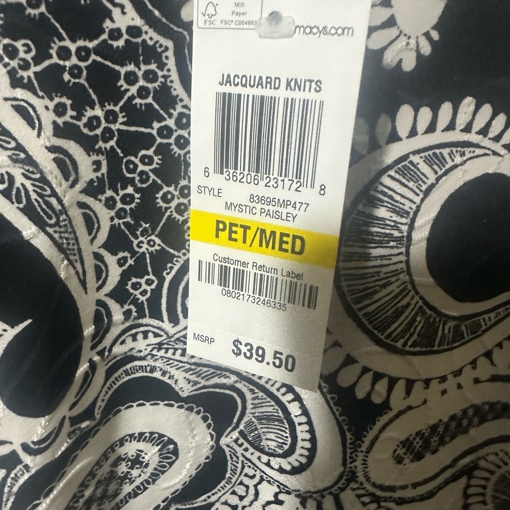 JM Collection Petite 3/4 sleeve blouse - Picture 4 of 5